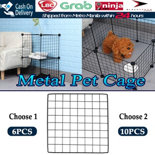 【Fast Delivery】DIY Pet Playpen Animal Crate DIY Metal Wire Kennel Extendable Pet Fence Bunny Cage (1)