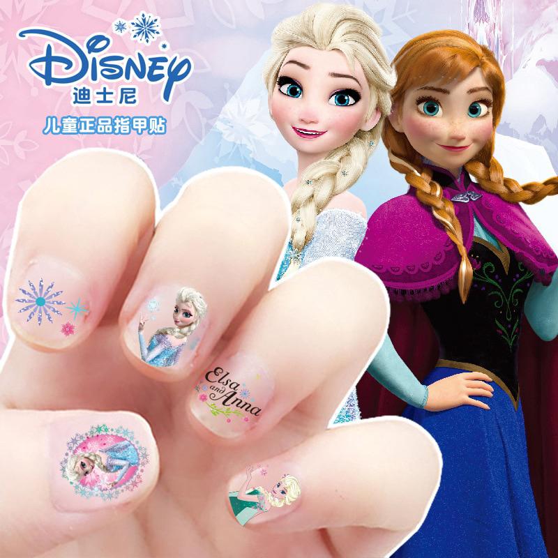 Girls Frozen Elsa and Anna Makeup Toys Nail Stickers Disney Snow White Princess Sophia Mickey Minnie