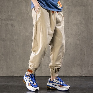 2021 New Streetwear Men Cargo Pants Harem Joggers Harajuku Sweatpant Hip Hop Casual Trousers ABZ693