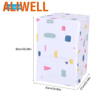 Aliwell Floral Washing Machine Cover Waterproof washer for Front Top Washer/Dryer RUmP