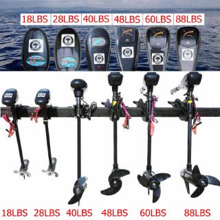 DC 12V 24V 18/28/40/48/60/88LBS Electric Trolling Motor Inflatable Boat Outboard Engine