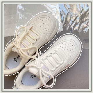 Platform white shoes, women's sports shoes, all-match casual sneakers for students