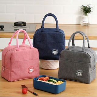 HOT-COLD Insulation Lunch Bag Handbag Canvas Bags Thickened Aluminum Film