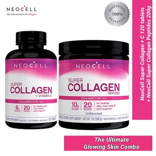 NEOCELL Limited Time Offer +C 120 Tablets & Powder 200g