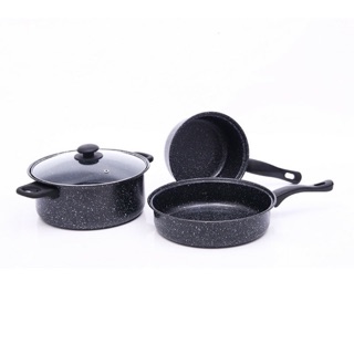 4 pcs cookware pot set and pan