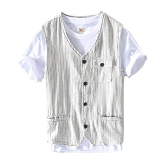 Original Trend All-Match Casual Linen Vest Men's Thin Vest