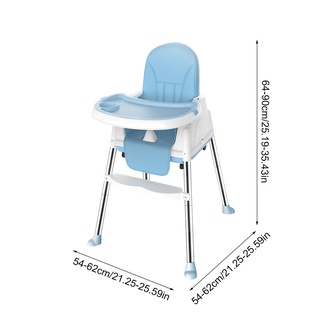 Portable Baby Seat Baby Dinner Table Baby Dining Chair Height Adjustable High Chair With Feeding Tra (3)
