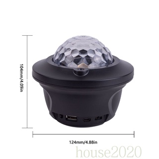 [HOUSE2020]Projector Light USB Remote Control Starry Sky Projector Lamp LED Music Projection Night Lamp