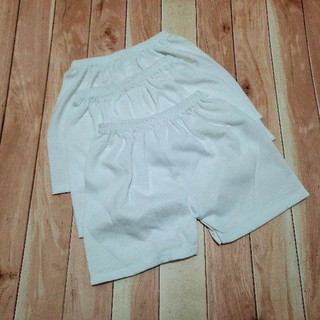 1pc Newborn Baby Shorts Unisex Plain White Cotton Shorts