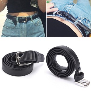 Women Leather Metal Pin Buckle Waist Belt Waistband Belts