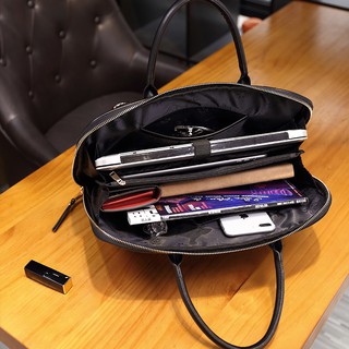 ┅۞▲14 15.6 Inch Laptop Shoulder Handbag Leather Briefcase Office Bag Business Notebook Computer Bags