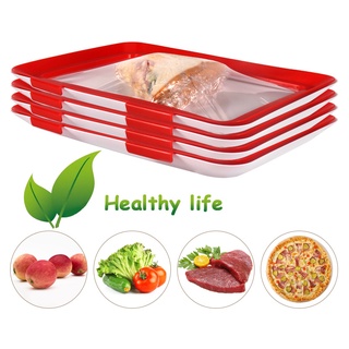 Creative Food Fresh-keeping Tray Food Vacuum Fresh-keeping Clapboard Refrigerator Food Storage
