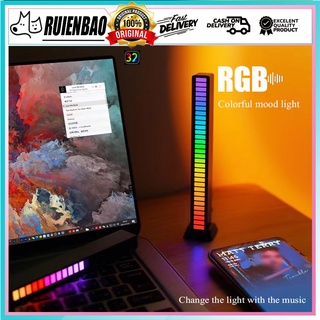 Computer Ambient Light Rhythm Light Colorful Lamp Beads Led Rgb Sound Control Pickup Usb Strip Light
