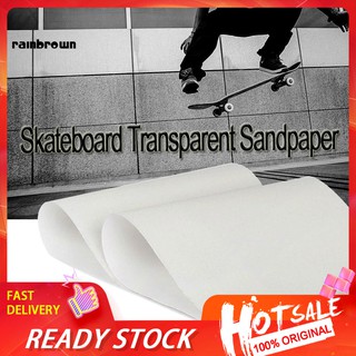 QX❅ Thicken PVC Anti-Slip Transparent Skateboard Sandpaper Long Board Grip Tape