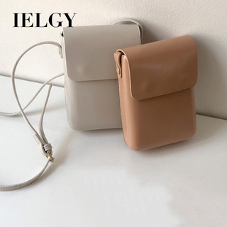 IELGY Mobile phone bag female messenger small bag, trendy fashion all-match vertical shoulder bag small shoulder bag (1)