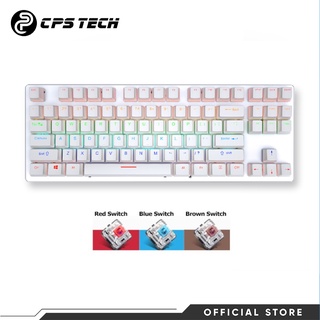 CPSTECH CT87 Mechanical USB Wired Gaming Keyboard Gamer Keyboards Colorful LED