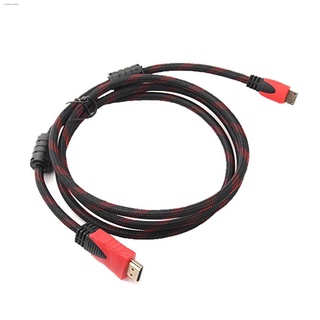 to hdmihdmi cable✢HDMI Cable 5M High Speed HDMI Cable Red Black Braided Cord RD05 COD (2)