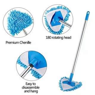 180 Degrees Magic Wiper Scraper Rotatable Mop Broom Floor Cleaning Tools (7)