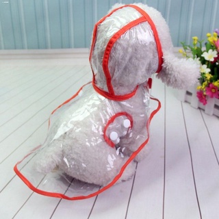 Pet Clothing & Accessories♞Waterproof Transparent Raincoats XS-XL Dog Raincoat Spring Summer Rain Co