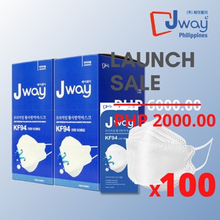 JWAY KF94 FDA Certified Premium Disinfection KF94 Safe Easy Breathing 3D Mask Made in Korea X100