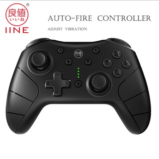 IINE Nintendo Switch Wireless Controller in black Auto- fire for Nintendo Switch/Lite