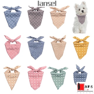 LANSEL Pet Supplies Dog Scarf Puppies Pet Collars Pet Bandanas Cute Neckerchief Triangle Scarf Plaid Bib Dog Cat Neck Scarf