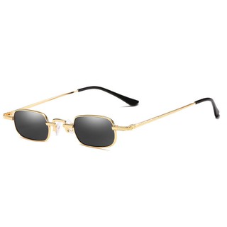 Ladies Personality Eyewear Retro Small Frame Men Glasses Trend Hip Hop Decorative Unisex Metal Sunglasses