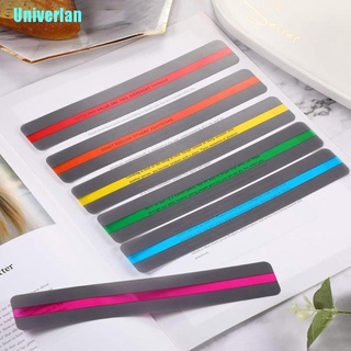 [[Univerlan]] 6PCS Reading Highlight Guide Strips Text Book Overlays Markers Bookmarks