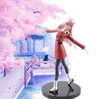 xinxing66 Anime DARLING in the FRANXX Figure Zero Two 02 PVC Action Figure Model Toy (1)