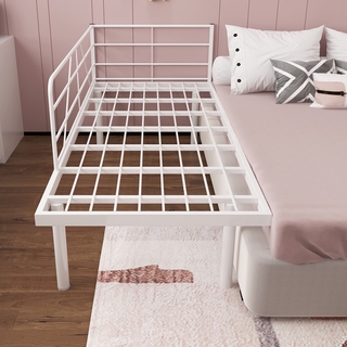 Qiyue Splicing Bed Widened Bedside Bed Iron Children's Bed with Fence Yanbian Bed Crib Small Bed Spl