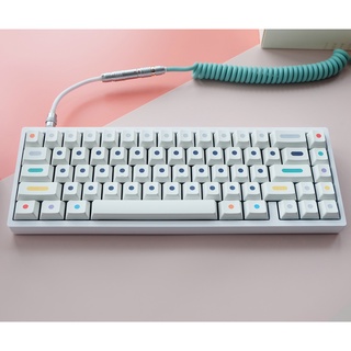 [Keycaps] Origin Dot Mechanical keyboard keycaps cherry profile PBT keycaps 120 keys support 61/64/68/75/84/87/96/98/104/108 profile keyboard (8)