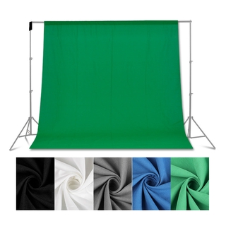 Green Screen Photography Backdrops Green/White/Black/Blue/Grey Muslin Polyester-cotton Professional Background for Photo Studio