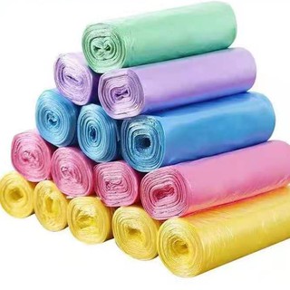 【KH】Roll Disposable Colorful Garbage Bag Multi-Purpose Trash Bag Garbage Bin Plastic Bag