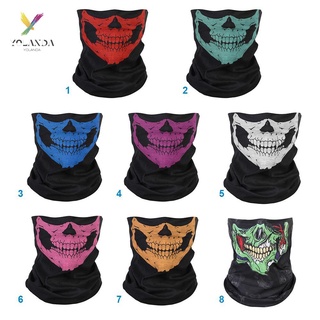 [yld]Bicycle Cycling Ski Skull Half Face Mask Ghost Scarf Multi Use Neck Warmer