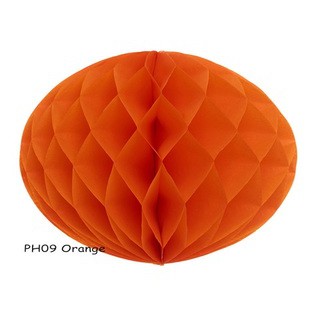 6Pcs Orange Decorative Paper Honeycomb Flower Party Lantern Deco
