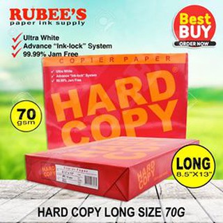 Hard Copy Bond paper 70gsm long / Copy paper 2 ream or more