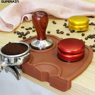 superain Home Living Anti-Skid Coffee Tamper Pad Silicone Coffee Tamper Mat Sturdy for Kitchen