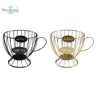 Coffee Capsule Storage Basket Coffee Pod Coffee Pod Holder (Black)