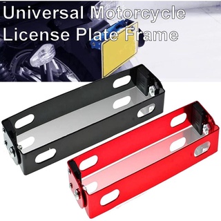 AutomobilesﺴUniversal Motorcycle License Plate Frame Adjustable Movable Motorbike License Plate Hold