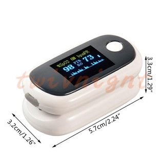 twivnignt Rechargeable USB Finger Clip Fingertip Pulse Oximeter Heart Rate PI SpO2 Monitor (9)