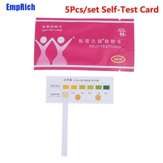 EmpRich✹ 5Pcs Female Card Vagina Inflammation Gynecological Inflammation Self Test Card