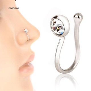 COD| Fashion No-piercing Ear Lip Hoop Ring Women Chic Fake Nose Clip Jewelry