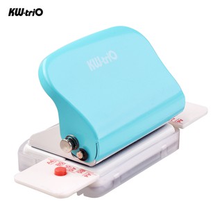 【recommended】KW-trio 5 Sheet 6-Hole Paper Punch Handheld Metal Hole Puncher Capacity 6mm for A4 A5