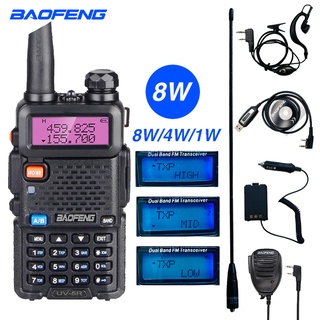 Baofeng UV 5R High Power 8W Walkie Talkie 10km Dual Band VHF/UHF Two Way Radio Portable Ham Radio