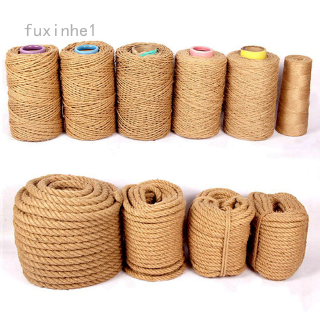100M Natural jute rope best craft gift rope Christmas rope durable packaging rope suitable for gardening applications