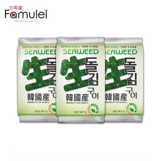 Hana Korea Seasoned Seaweed Laver (DOL) 7gx3 (1)