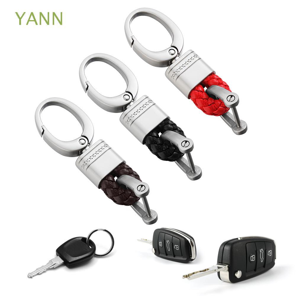 1 PC Motorcycle Leather Keyfob Keychain Car Key Holder