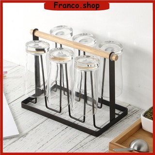 FRNC Kitchen Utensils Wrought Iron Cup Holder Creative Household Drain Cup Shelf