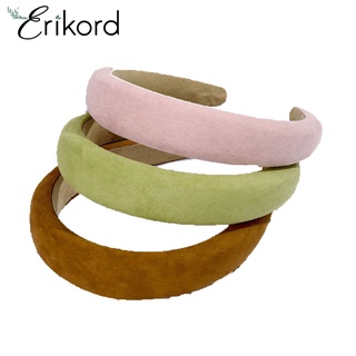 Korean New Fashion Ladies Solid Color Faux Suede Headband Hair Band Headdress Accessories