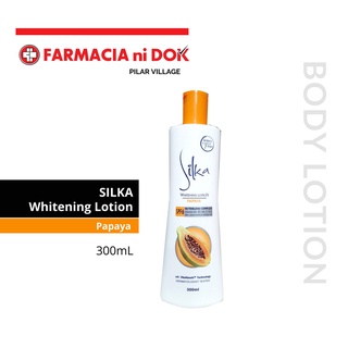 Silka Papaya Whitening Lotion (300mL, 100mL)